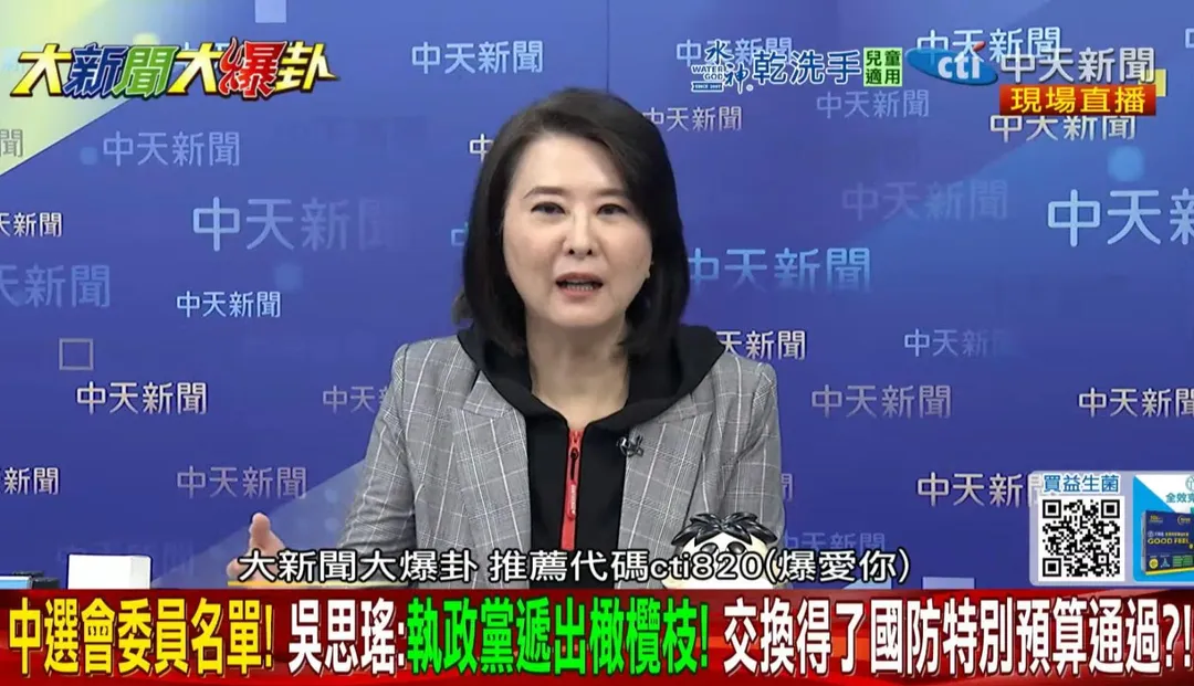 王鴻薇。(圖/中天新聞)