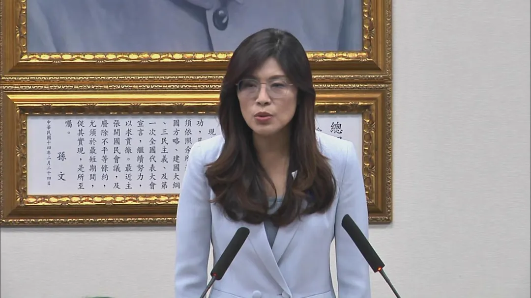 賴清德質疑，國民黨封殺國防特別預算，社會如何相信「鄭習會」沒有前提條件；圖為鄭麗文主席。(圖/中天新聞)