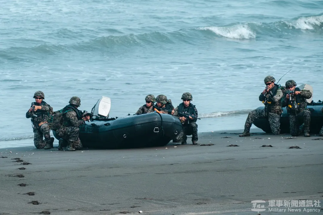 海軍的美軍協訓計畫經費增加；圖為海軍陸戰隊基地訓練情形。(圖/軍聞社)
