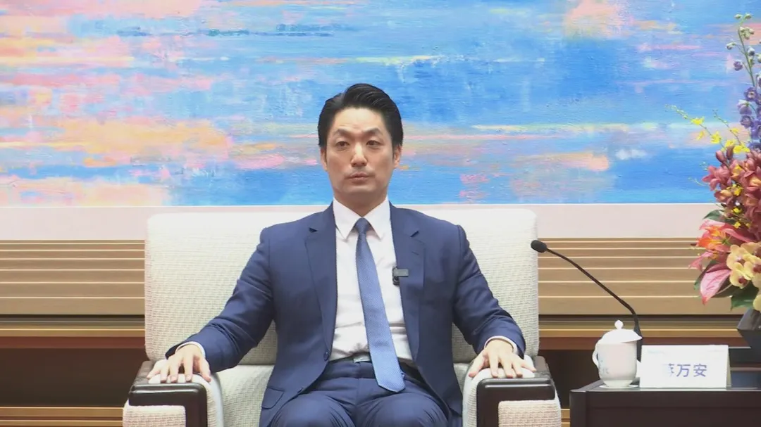 台北市長蔣萬安參加雙城論壇。（圖／中天新聞）