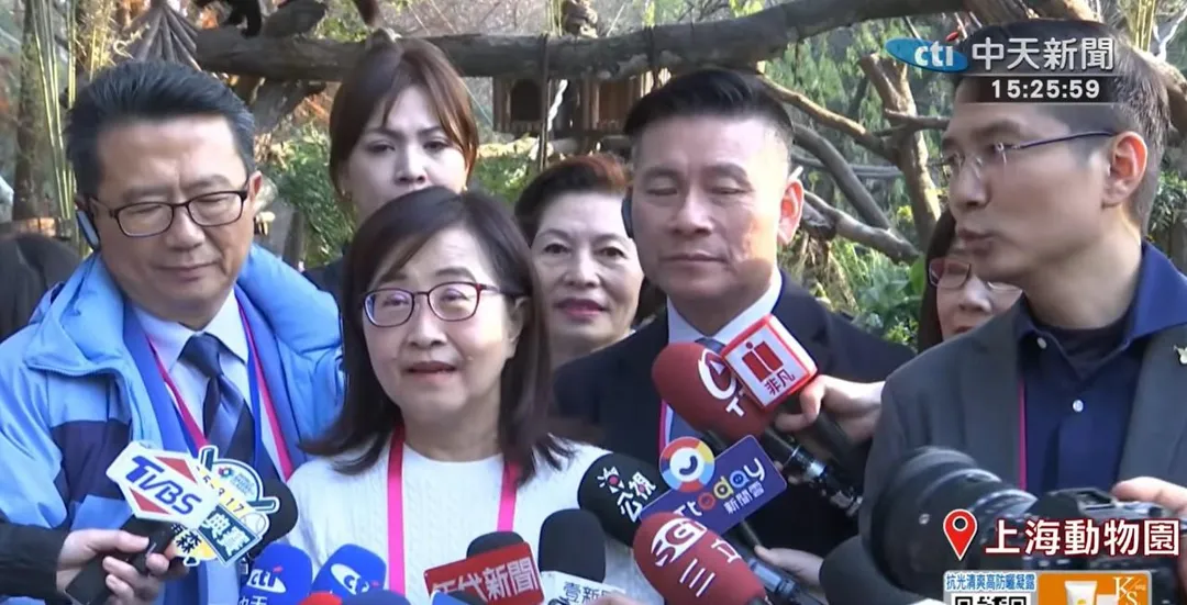 台北市副市長林奕華率台北團參訪上海動物園。（中天新聞）
