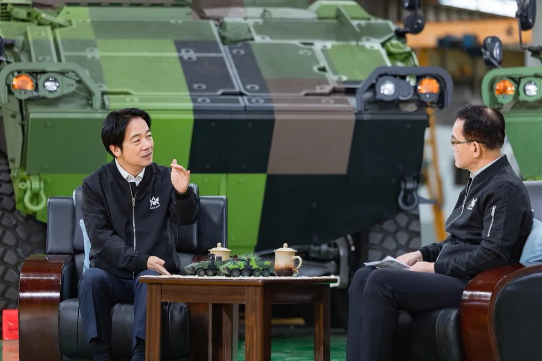 賴清德今日接受專訪。（圖/總統府提供）