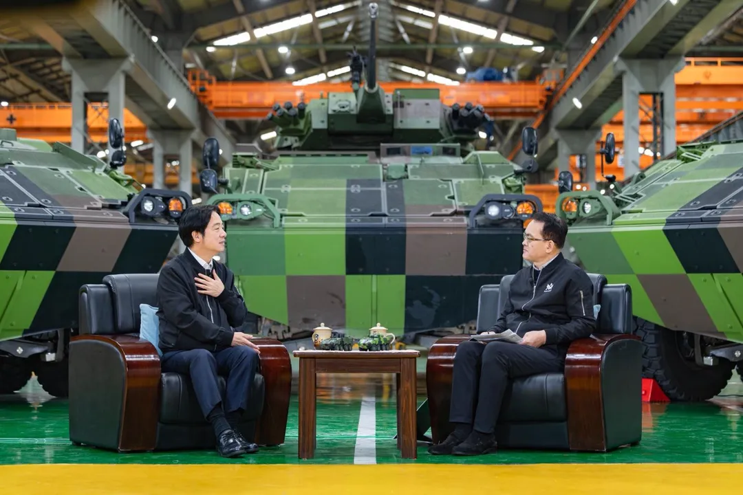 賴清德今接受友台專訪。（圖/總統府提供）