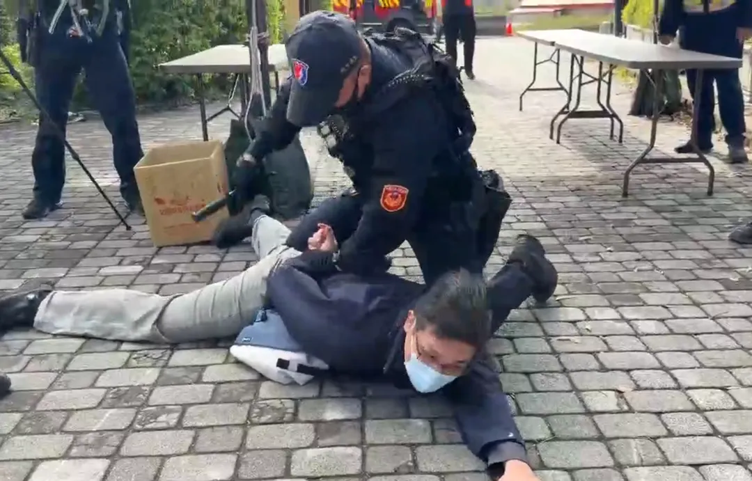 桃園市警察局將31日跨年晚會維安提高至最高層級,日前完成實兵演練。(圖/桃園市警察局提供)