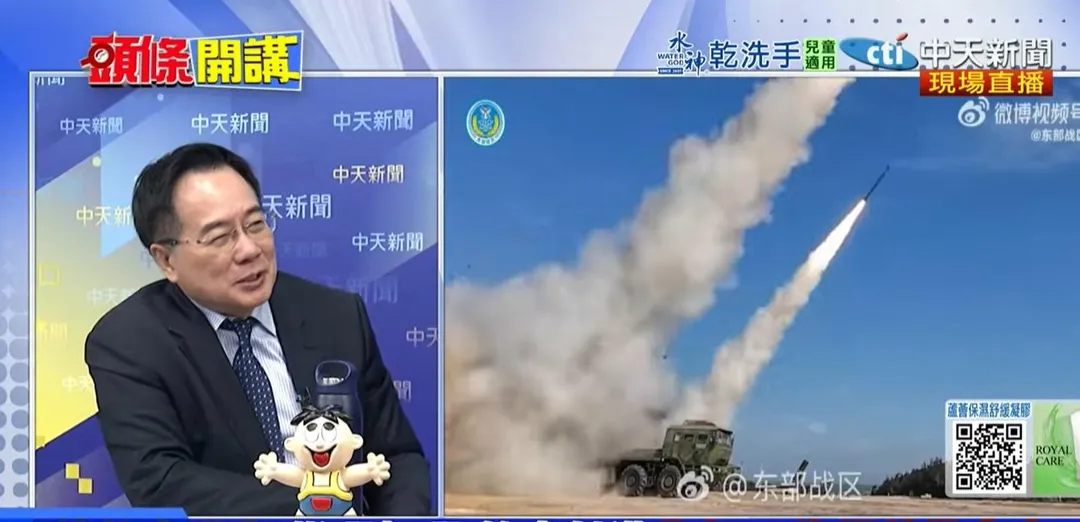 解放軍稱所有但要全部命中蔡正元直言這就叫做精準。(圖/中天新聞)
