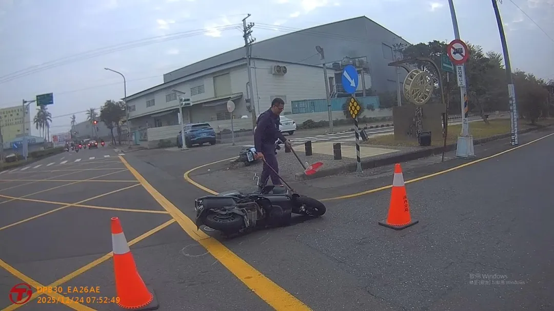 車禍現場。（圖／警方提供）