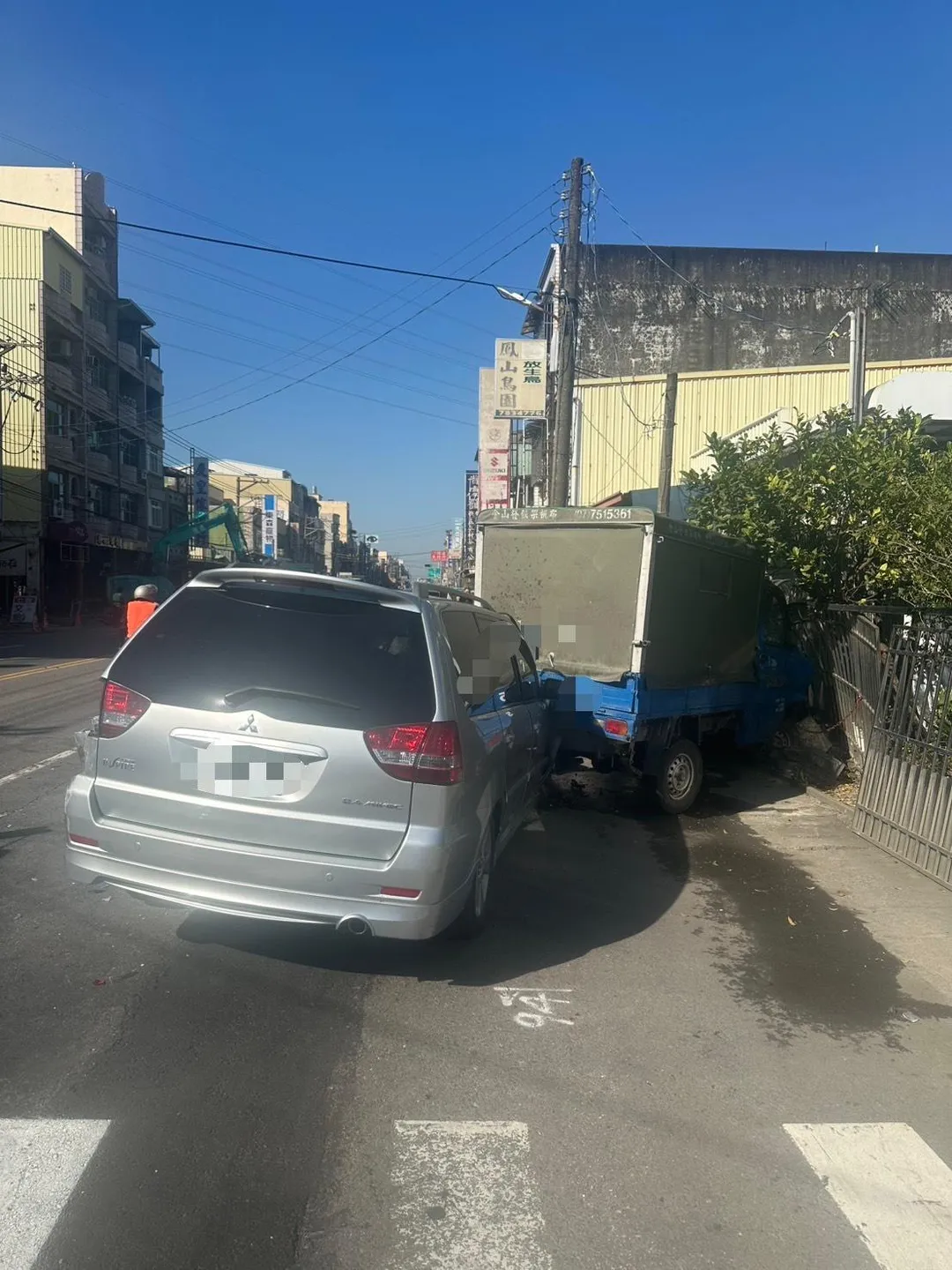 車禍現場。(圖/警方提供)