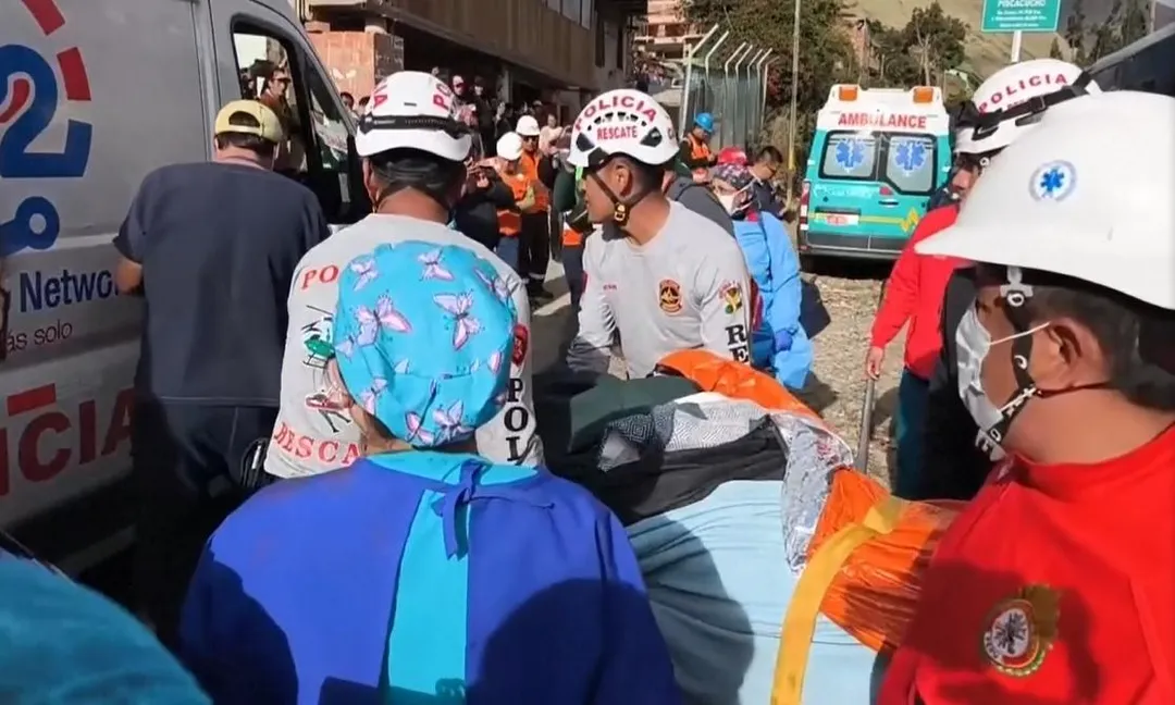 秘魯知名觀光地馬丘比丘發生火車對撞意外。（圖／美聯社）