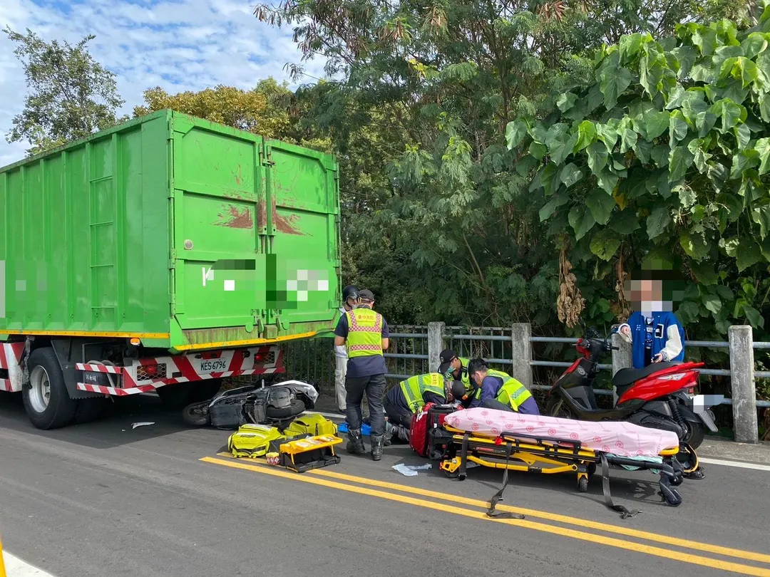 台中發生死亡車禍。（圖／翻攝畫面）