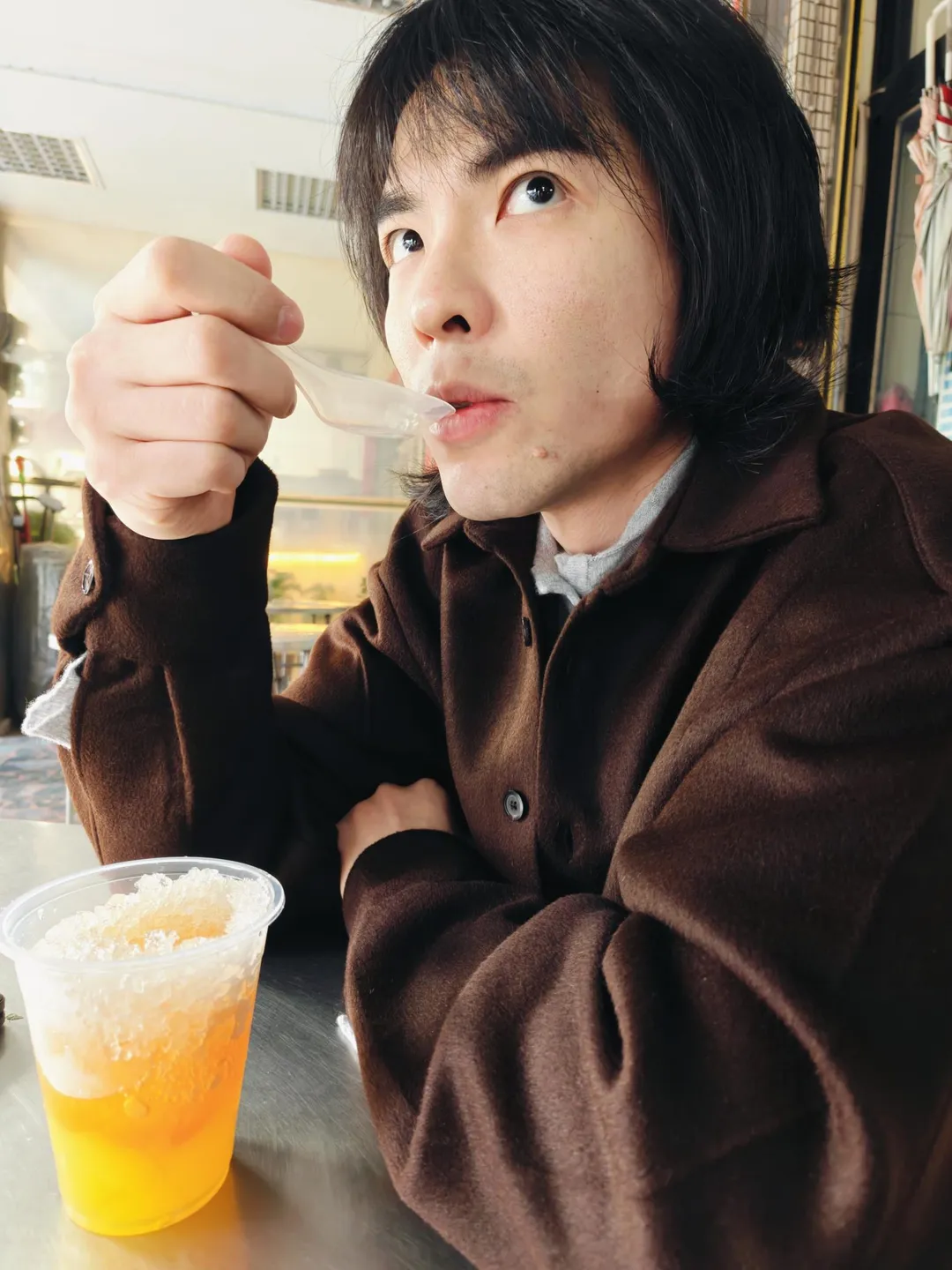 蕭敬騰趁著彩排到台中大吃美食。(圖/喜鵲娛樂 提供)