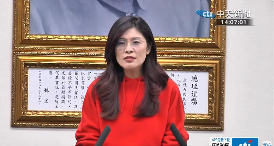 國民黨主席鄭麗文。(圖/中天新聞)