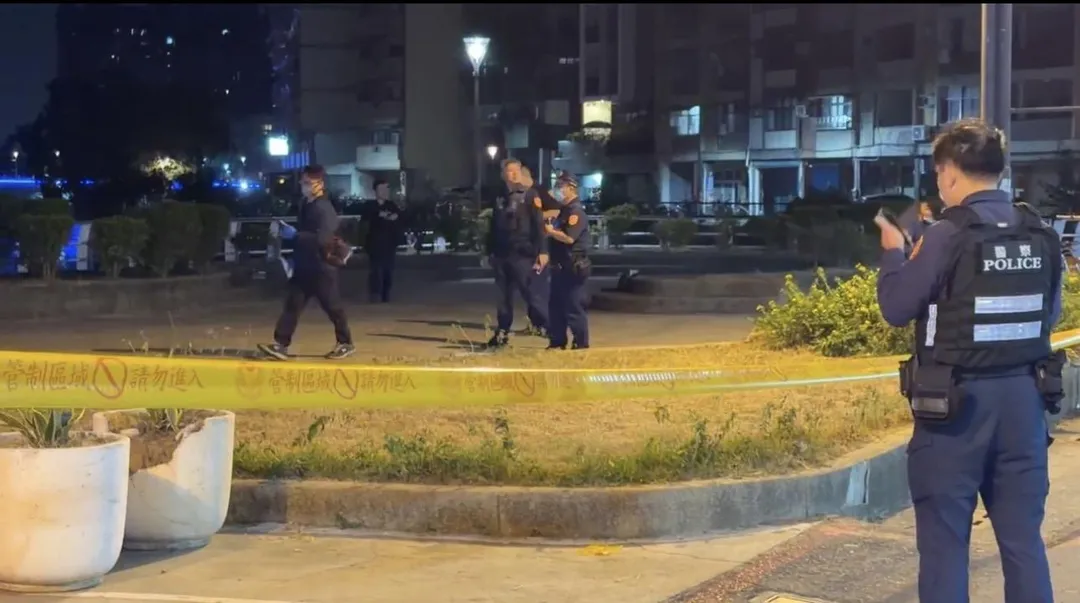 警方封鎖現場進行採證。(圖/翻攝畫面)