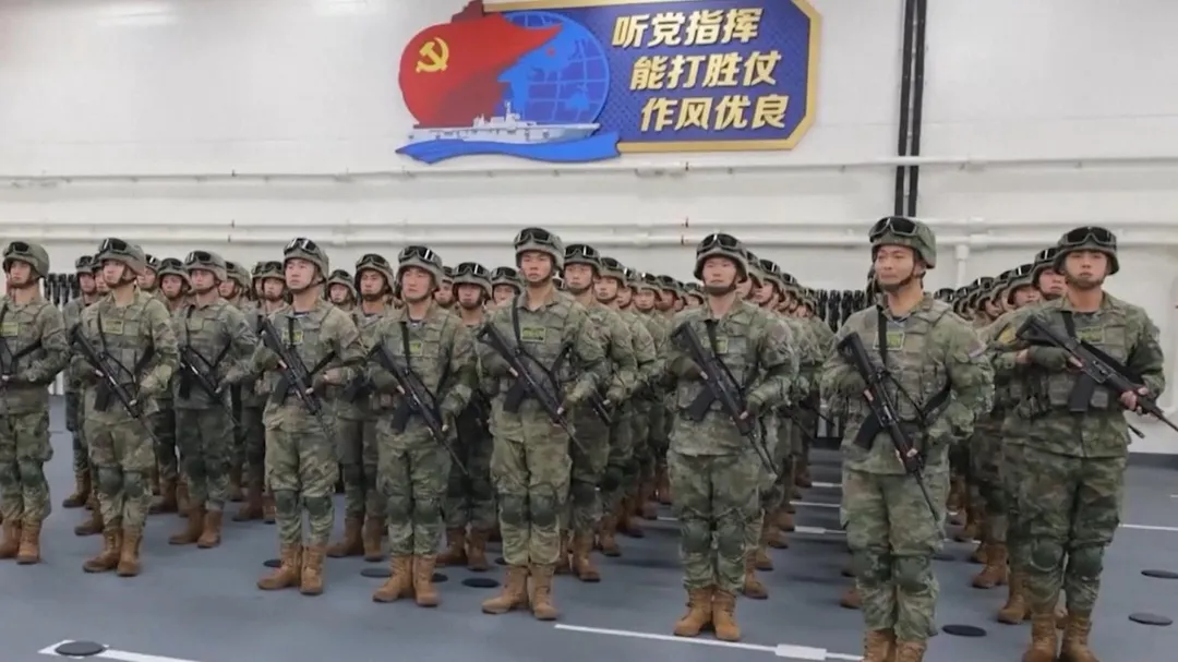 解放軍東部戰區29日起展開「正義使命-2025」演習。（圖／央視）