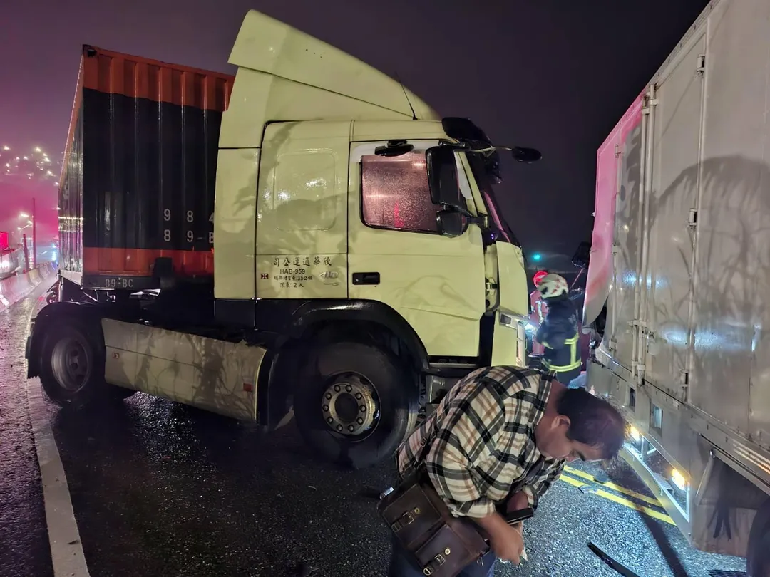 車禍現場。（圖／警方提供）