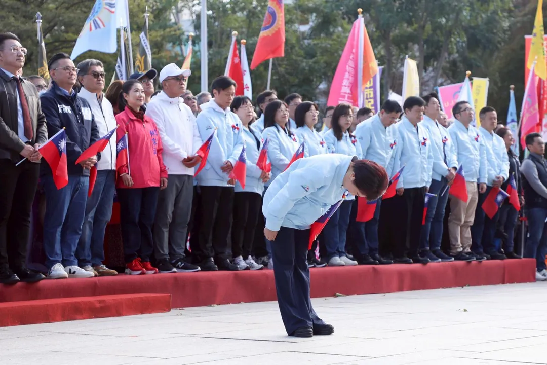 盧秀燕謝謝市民朋友對她的支持。（圖/台中市府提供）