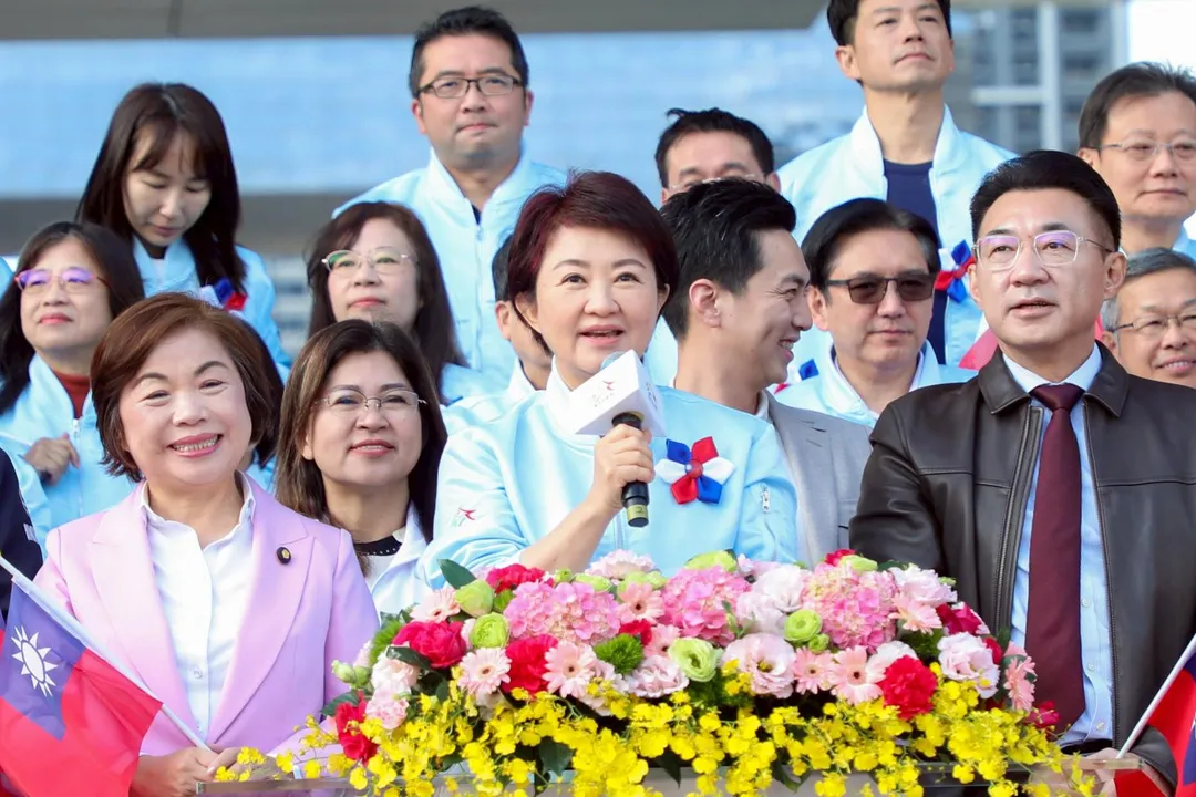 盧秀燕表示，今年是她擔任市長的第八年，也是她以市長身分主持元旦升旗典禮的最後一次。（圖/台中市府提供）