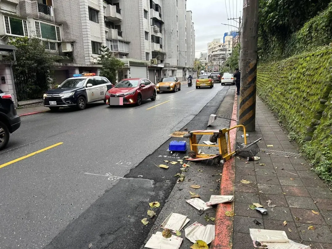 王夢麟酒駕肇事。（圖／警方提供，下同）