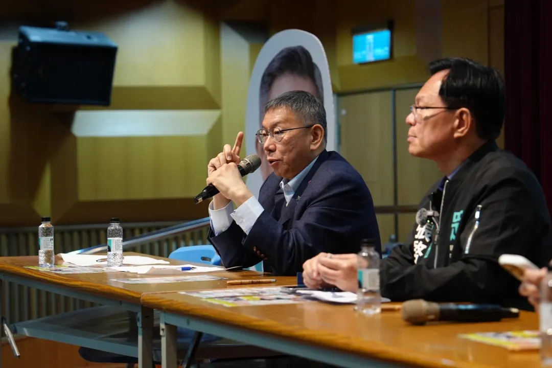 柯文哲前往嘉義為張啓楷站台。（圖／民眾黨）