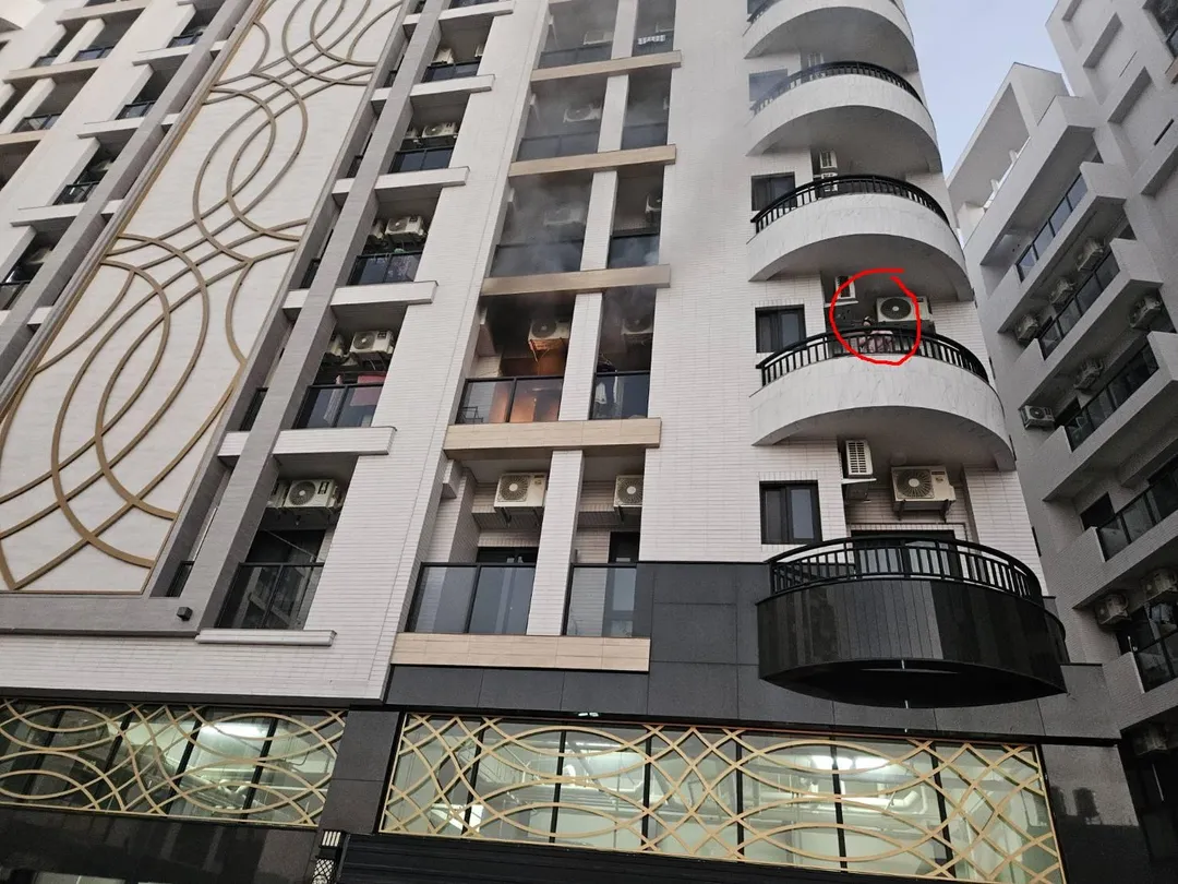 新市區一處民宅發生火警。（圖／中天新聞，下同）