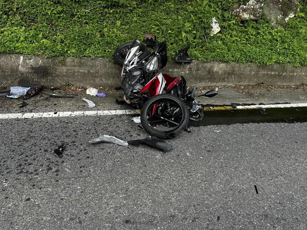 車禍現場。（圖／警方提供）