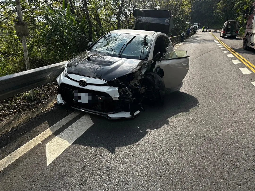 車禍現場。（圖／警方提供）