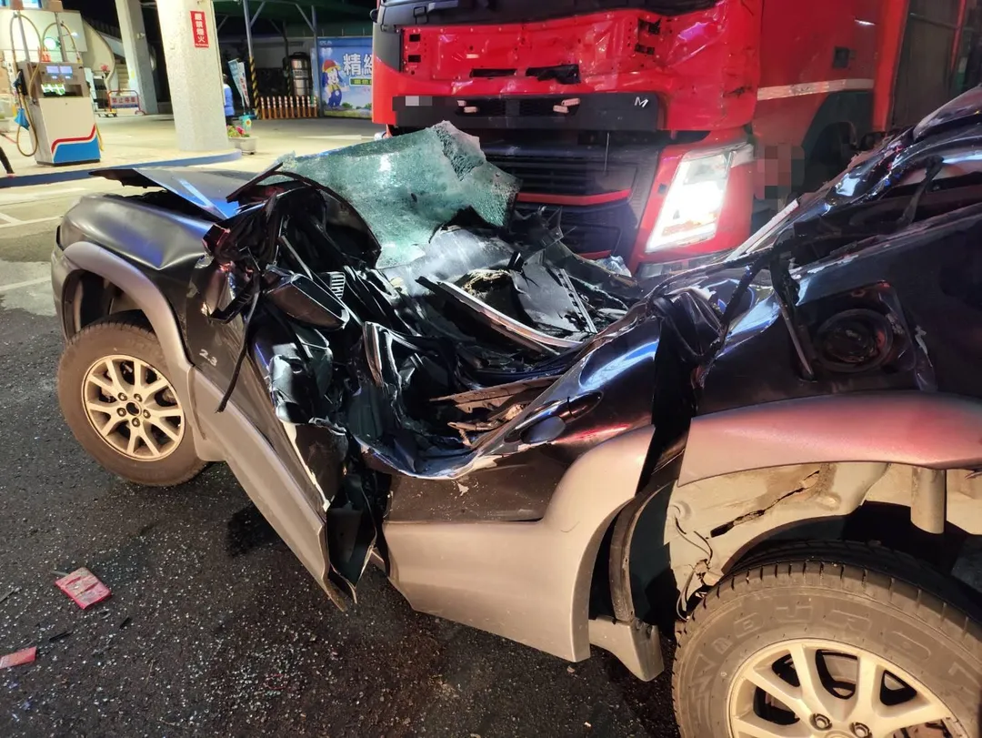 車禍現場。(圖/警方提供)