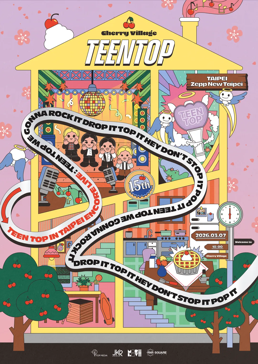 TEEN TOP台北安可演唱會官方海報。（圖／MORE LIVE提供）