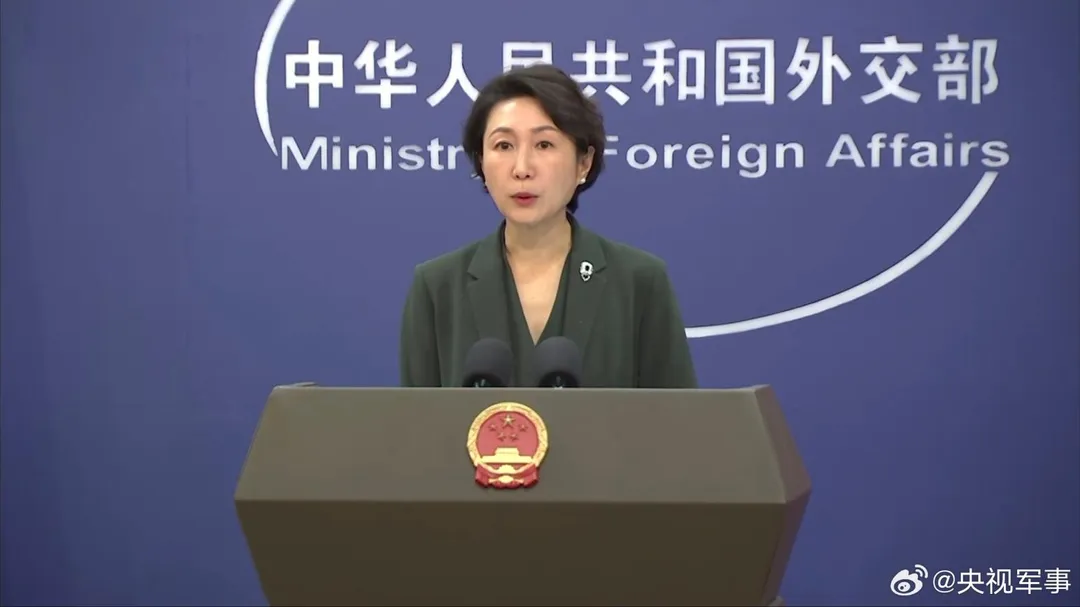 大陸外交部發言人毛寧回應日抗議出口管制一事。（圖／翻攝微博「央視軍事」）