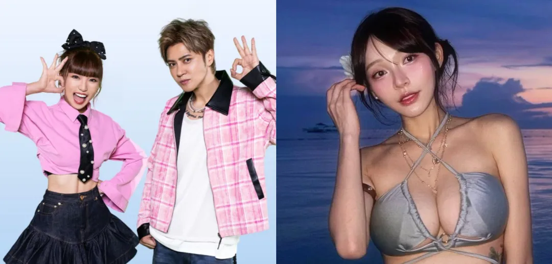 林襄(右)將接棒何美主持《綜藝OK啦》。(圖/中天綜合台提供、林襄臉書)