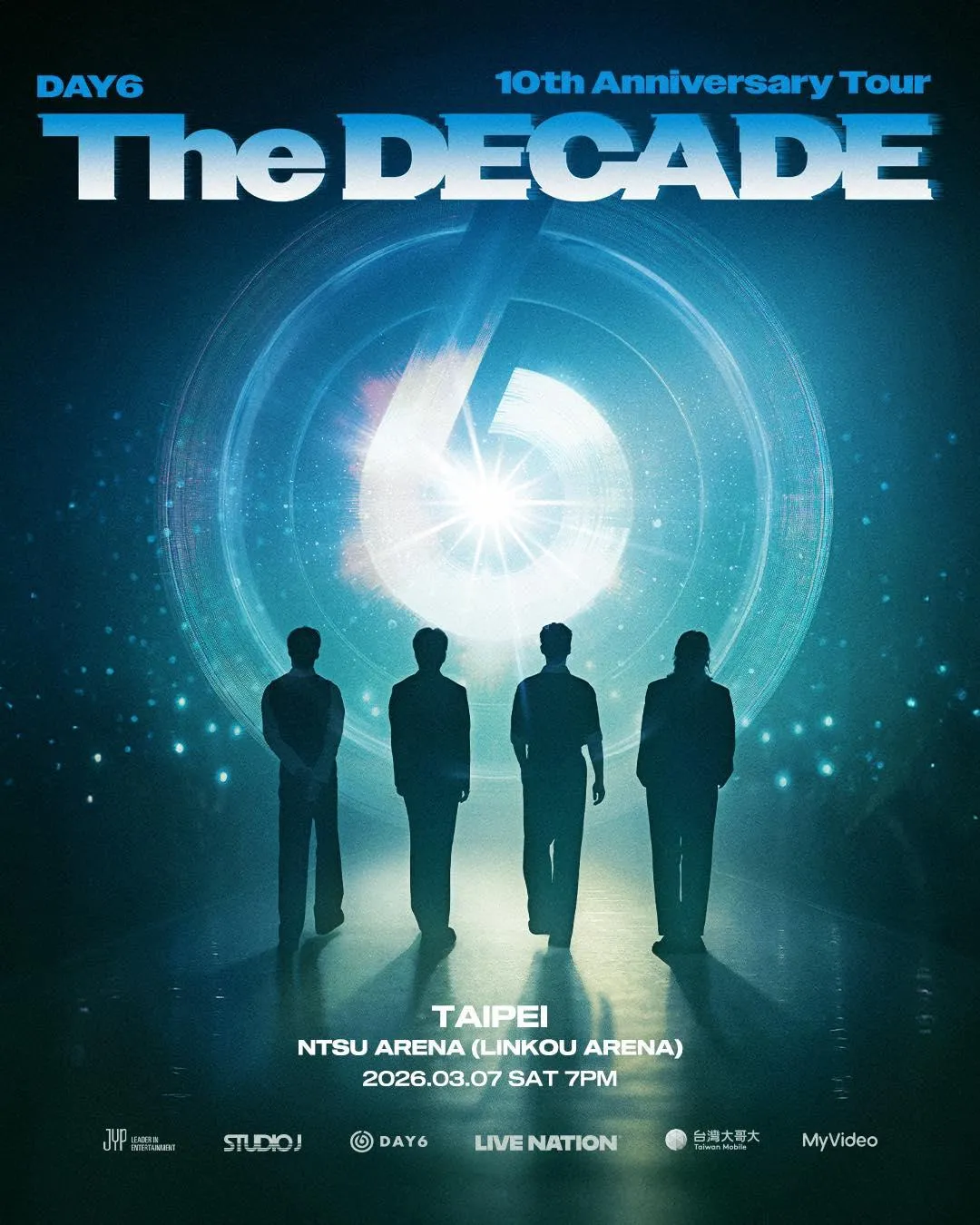 DAY6十週年限定巡演將在3月唱進林口體育館。（圖／Live Nation Taiwan 提供）