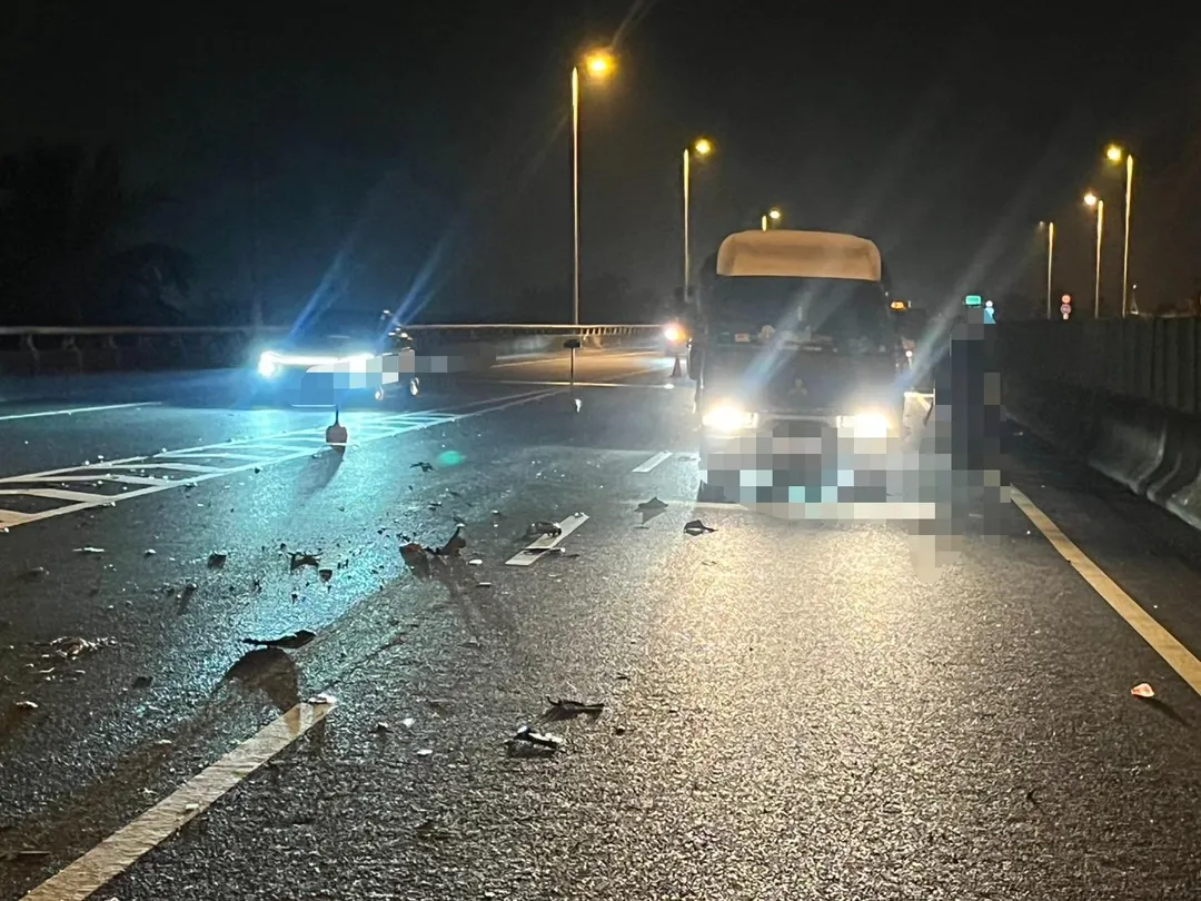 逆向闖國道釀悲劇，機車騎士遭撞身亡。（圖／民眾提供，下同）