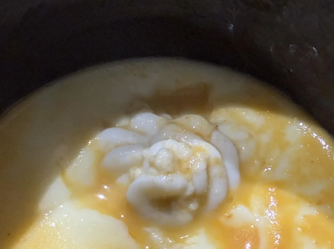 經調味的白子狀似嫩豆腐。（圖／黃宏輝提供）
