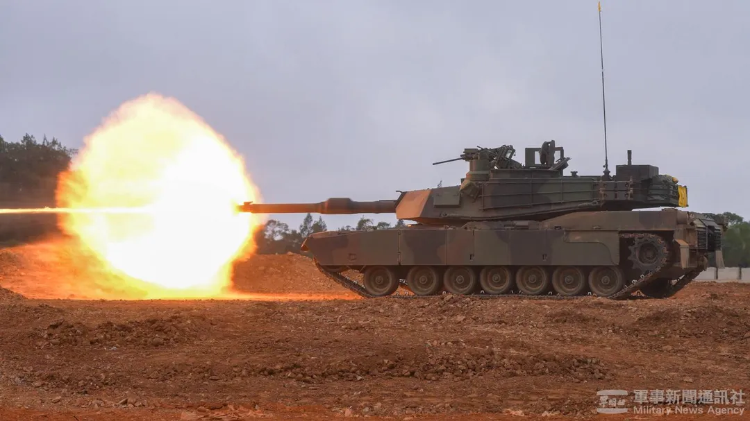 陸軍第584旅M1A2T戰車。(圖/軍聞社)