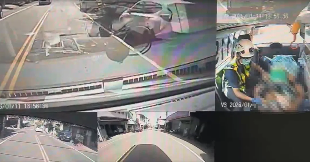 李姓老翁在泡湯過程中突然溺水，現場民眾發現後立即將其救起並呼救，雖然緊急送醫，然而李翁仍不幸於下午2點22分宣告不治身亡。（圖／翻攝畫面）