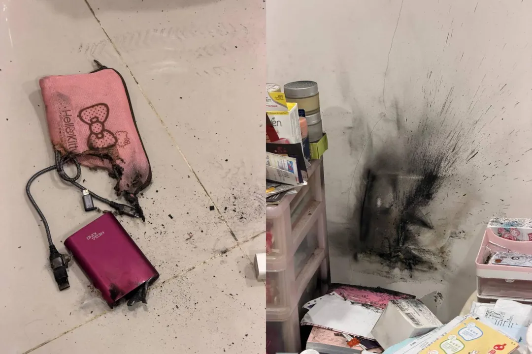 一名網友分享近日家中發生行動電源爆炸的驚險經歷。（圖／翻攝自Threads／waackwer，下同）