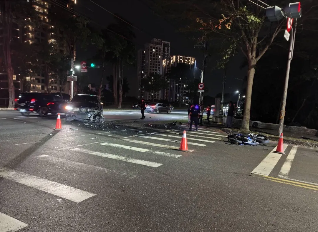 車禍現場。（圖／中天新聞）