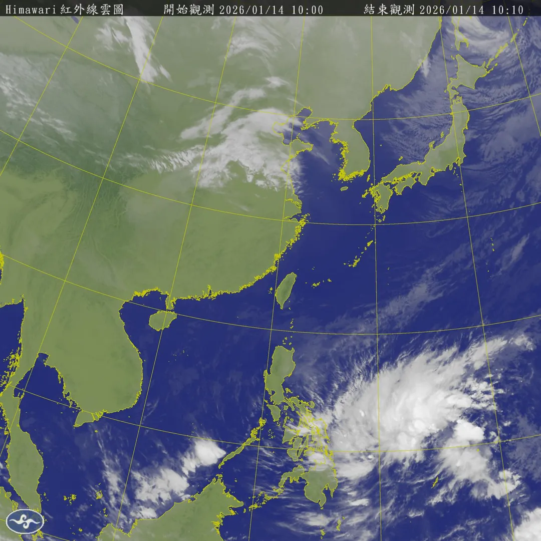 今日清晨因為雲量少、輻射冷卻作用明顯,西半部從北到南仍普遍出現顯著低溫。(圖/中央氣象署)