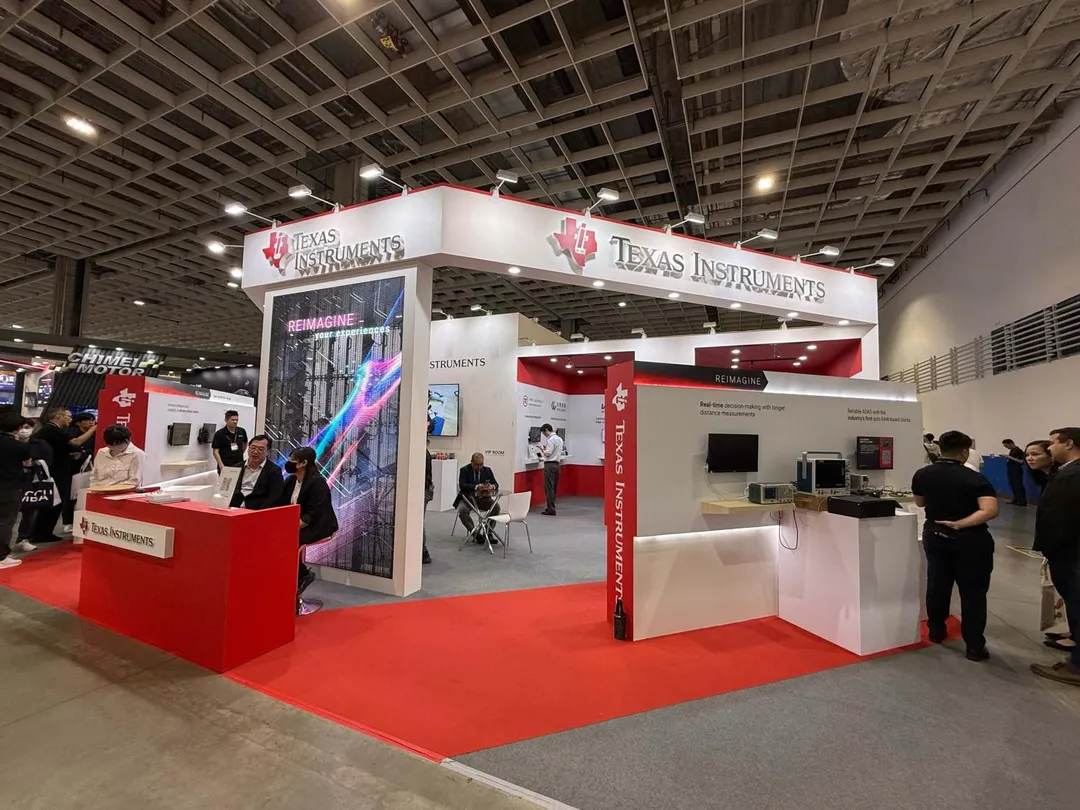 金寶集團於台灣國際智慧移動展（E-Mobility Taiwan 2035）的德州儀器展位中，展示金寶集團開發的多功能毫米波雷達解決方案。（圖／企業官網）