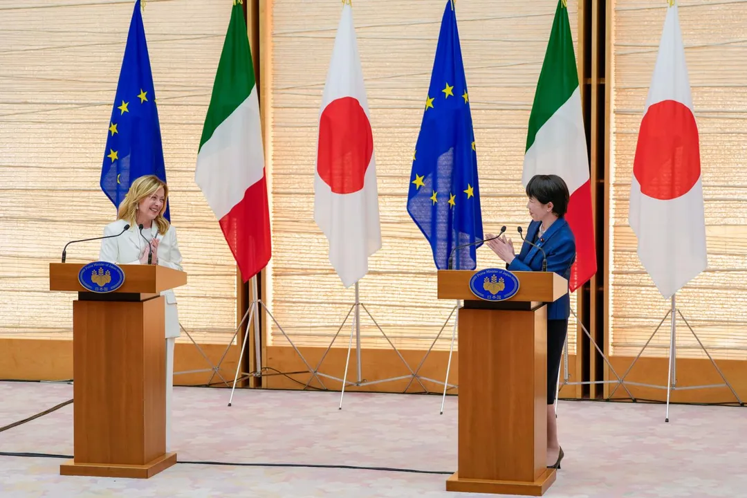 梅洛尼訪日，深刻體會到日本的待客熱忱。（圖／美聯社）