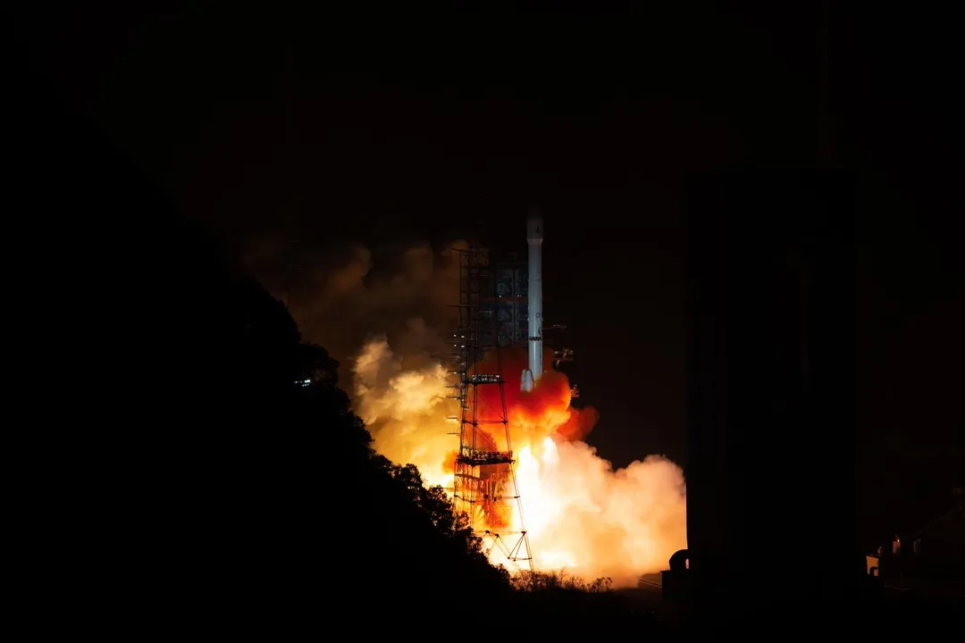 「長征三號乙」去年12月27日才送風雲四號03星入軌。（資料照／新華社）