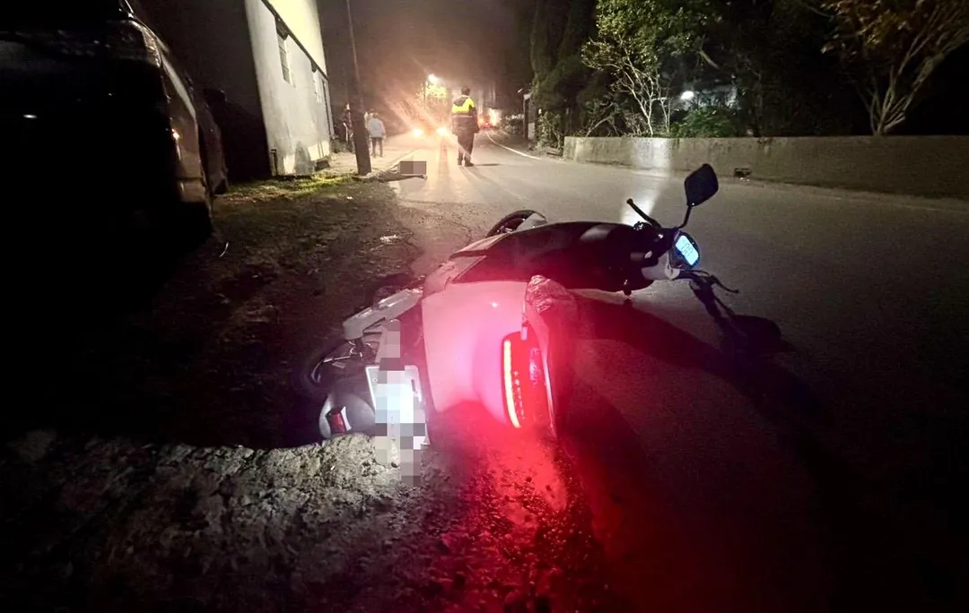 新北市林口昨晚發生一起死亡車禍。（圖／翻攝畫面）