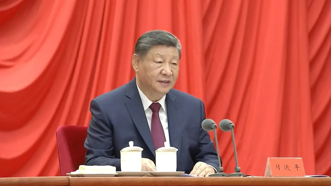 大陸國家主席習近平出席中紀委第5次全體會議。（圖／央視）