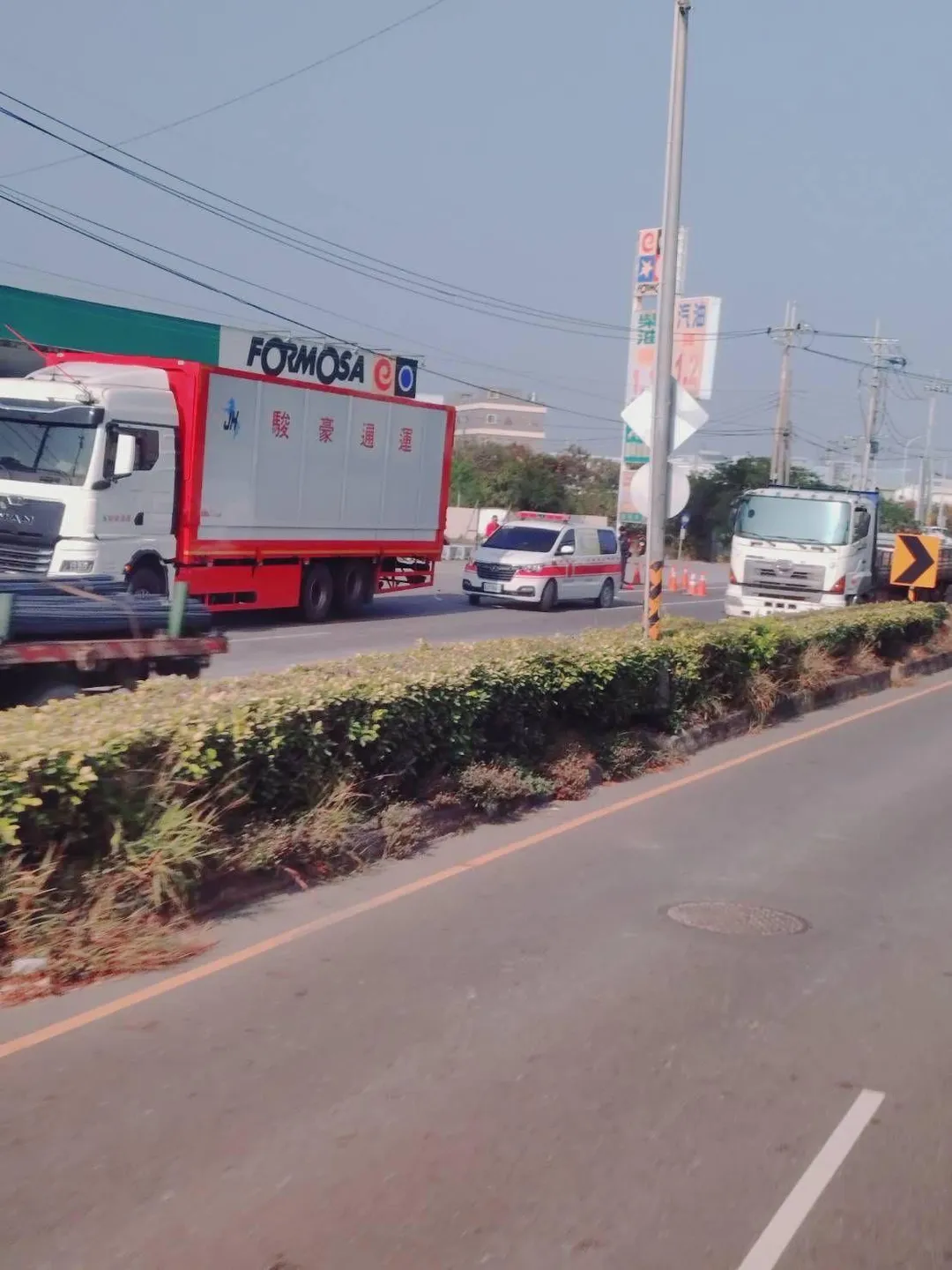 車禍現場。（圖／台南道路救援張家班群友提供）