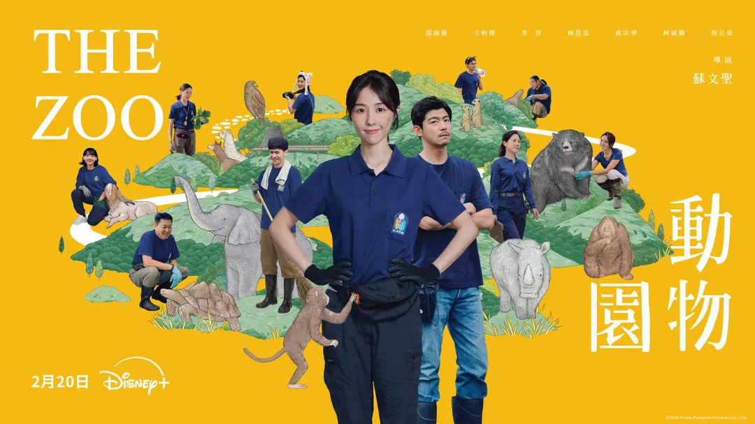 橫跨台美兩地取景的職人愛情喜劇《動物園》宣布將在2月20日上線。（圖／Disney+ 提供）