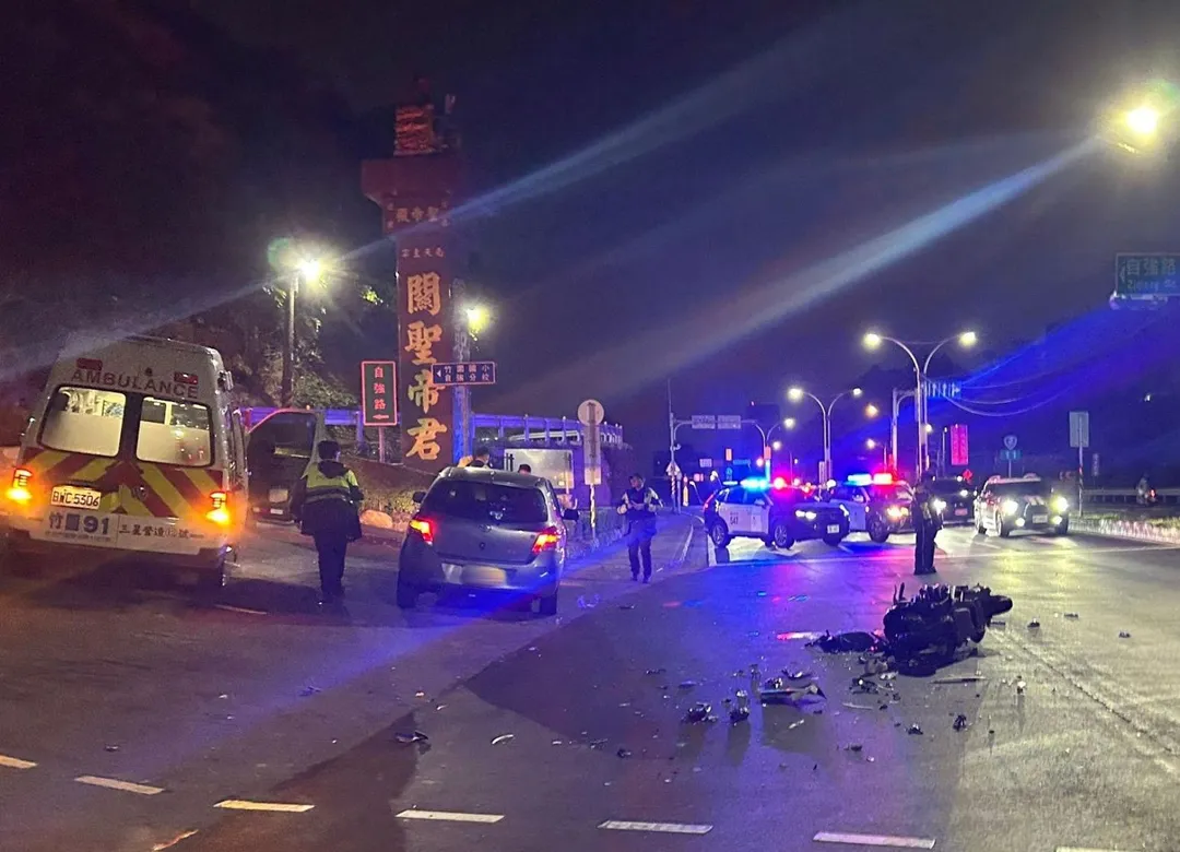 車禍現場。（圖／警方提供）