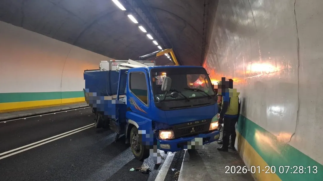 車禍現場。（圖／警方提供）