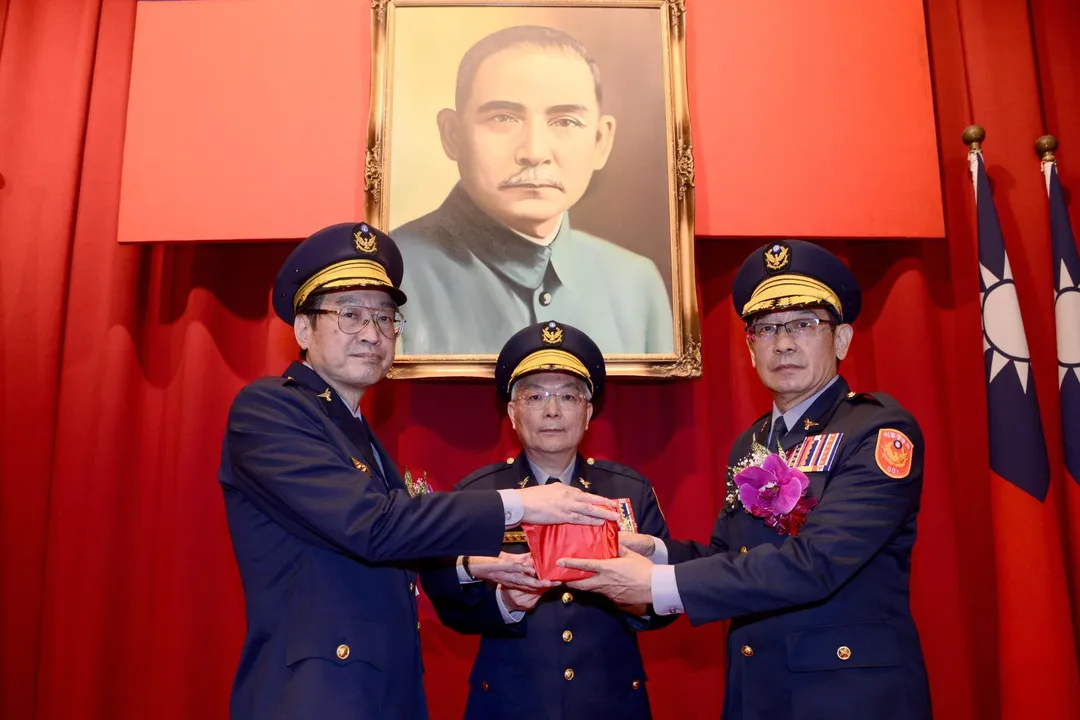 刑事局20日上午舉辦局長交接儀式，新任局長是邱紹洲。（圖／刑事局提供）