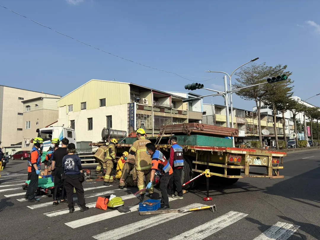 車禍現場。（圖／台南道路救援張家班授權使用）
