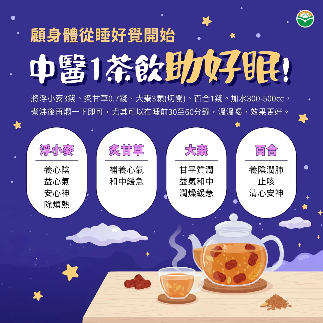 安神茶飲。（圖／馬光中醫）