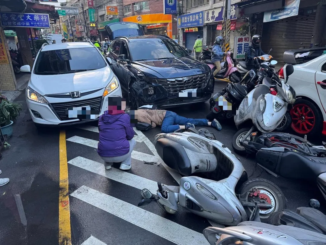 車禍現場。（圖/警方提供）